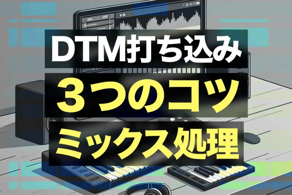 【DTMの裏技】3つのコツで聴かせるMIDIドラム&打ち込み後のミックス処理方法