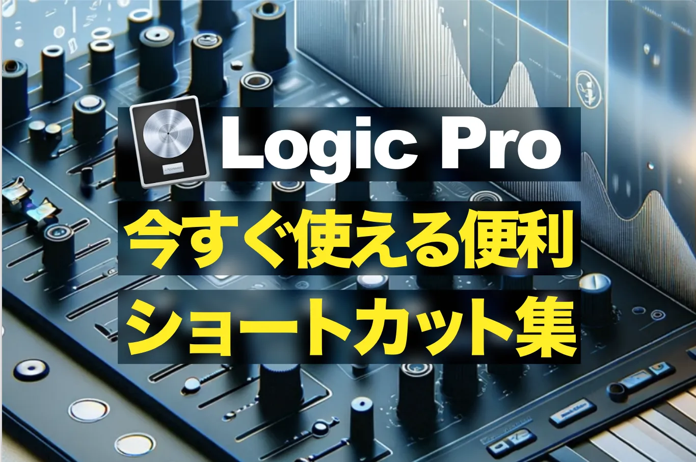 【今すぐ使える】Logic proの超便利なショートカットまとめ・9選